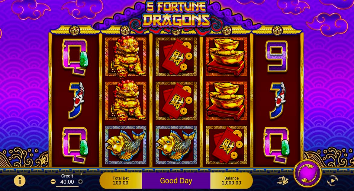 5 Fortune Dragons Slot Gameplay